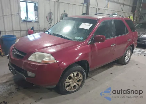 2003 Acura Mdx z USA, uszkodzony, nr VIN 2HNYD18683H545234